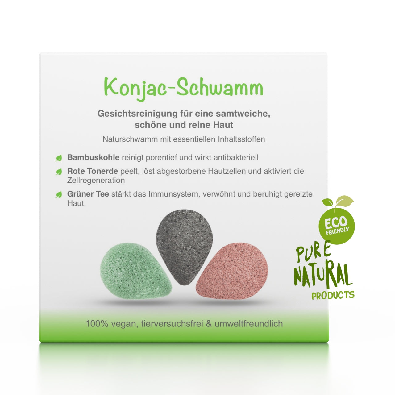 Konjac-Schwamm im 3er-Pack