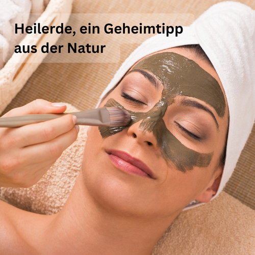 Heilerde Gesichtsmaske und Hautpflege